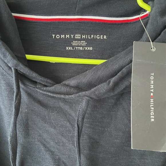 Men's Hoodie with drawstring, Tommy Hilfiger, XXL, Black, NWT - Picture 6 of 6